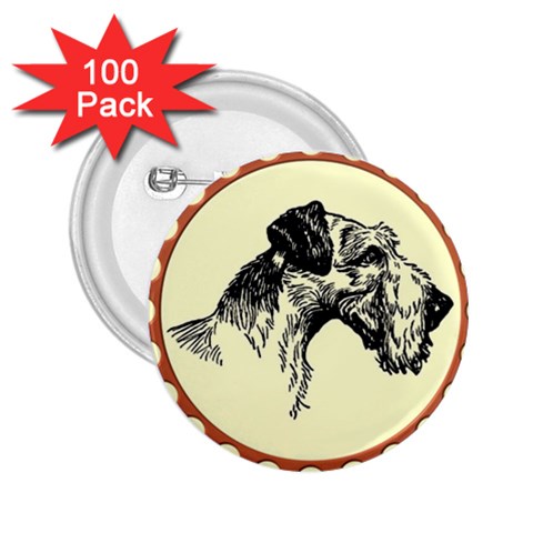 Hound 2.25  Button (100 pack) from ArtsNow.com Front