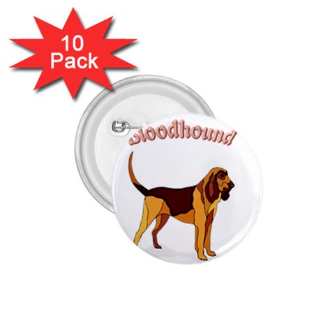Bloodhound 1.75  Button (10 pack)  from ArtsNow.com Front
