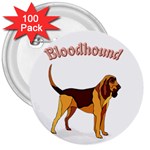 Bloodhound 3  Button (100 pack)