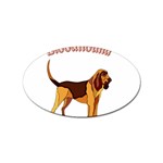 Bloodhound Sticker (Oval)