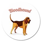 Bloodhound Magnet 5  (Round)
