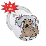 Chinese crested 2 - 2.25  Button (100 pack)