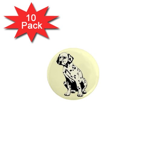 Dalmation puppy 1  Mini Magnet (10 pack)  from ArtsNow.com Front