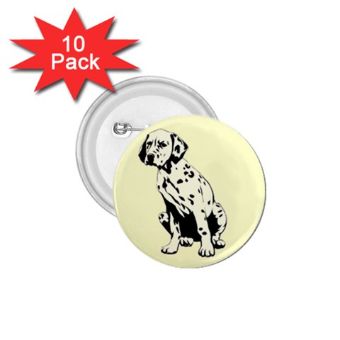 Dalmation puppy 1.75  Button (10 pack)  from ArtsNow.com Front
