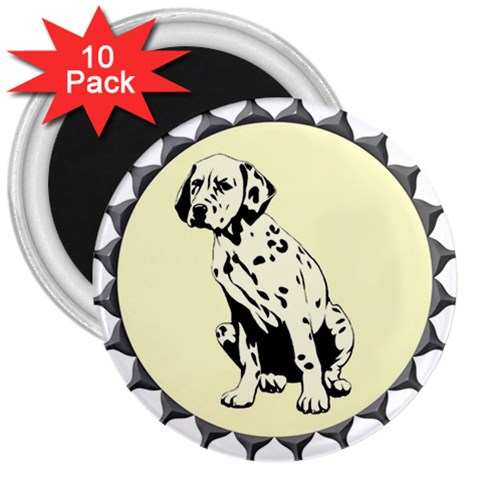 Dalmation puppy 3  Magnet (10 pack) from ArtsNow.com Front