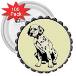 Dalmation puppy 3  Button (100 pack)