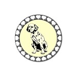 Dalmation puppy Magnet 3  (Round)