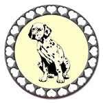 Dalmation puppy Magnet 5  (Round)