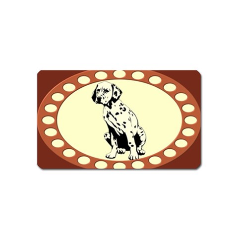 Dalmation puppy Magnet (Name Card) from ArtsNow.com Front