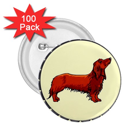 dachshund 2.25  Button (100 pack) from ArtsNow.com Front