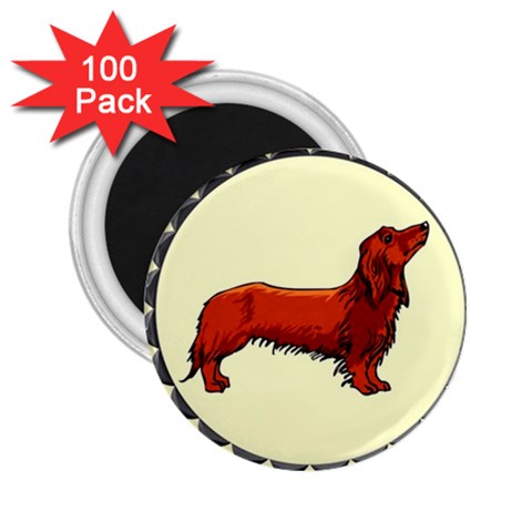 dachshund 2.25  Magnet (100 pack)  from ArtsNow.com Front