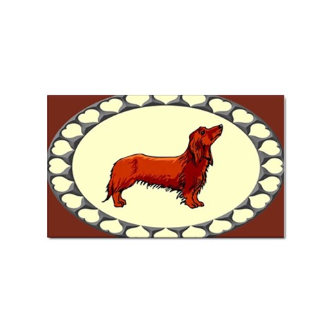 dachshund Sticker Rectangular (10 pack) from ArtsNow.com Front