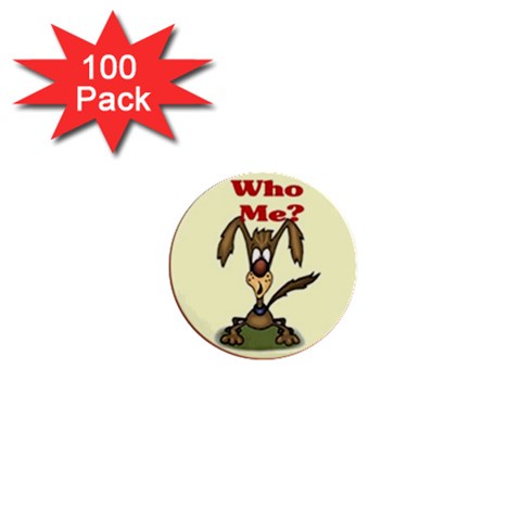Who me? 1  Mini Button (100 pack)  from ArtsNow.com Front