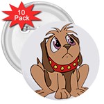 Innocent puppy 3  Button (10 pack)