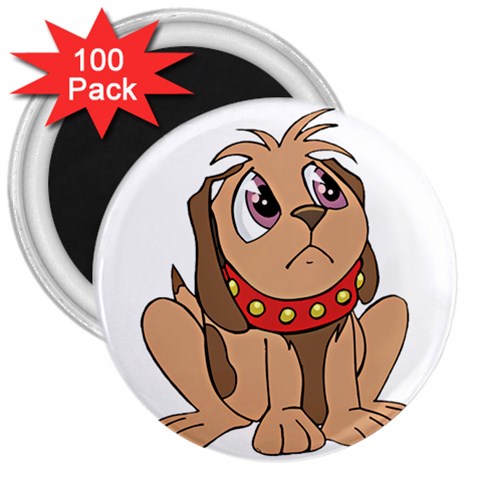 Innocent puppy 3  Magnet (100 pack) from ArtsNow.com Front