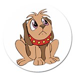 Innocent puppy Magnet 5  (Round)