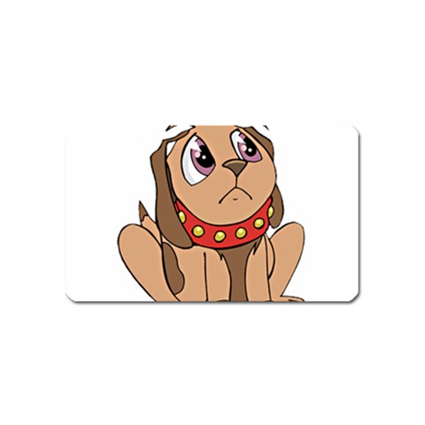 Innocent puppy Magnet (Name Card) from ArtsNow.com Front