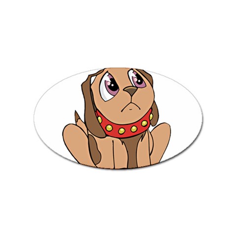 Innocent puppy Sticker Oval (10 pack) from ArtsNow.com Front