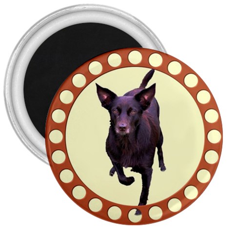 Kelpie 1 3  Magnet from ArtsNow.com Front