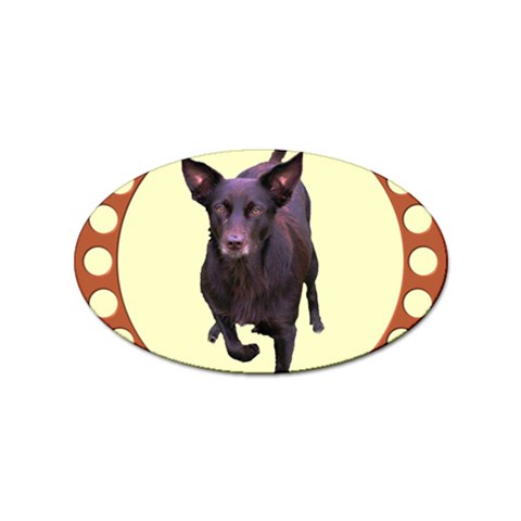 Kelpie 1 Sticker (Oval) from ArtsNow.com Front