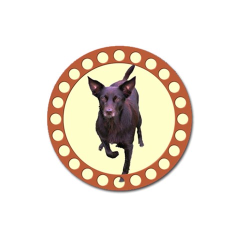 Kelpie 1 Magnet 3  (Round) from ArtsNow.com Front