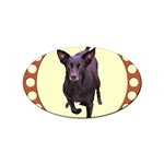 Kelpie 1 Sticker Oval (100 pack)