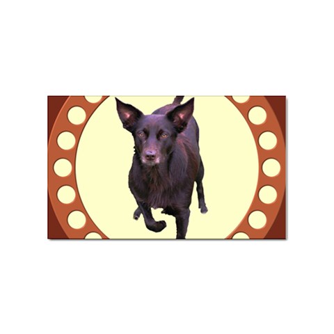 Kelpie 1 Sticker Rectangular (100 pack) from ArtsNow.com Front