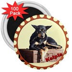 Kelpie 2 3  Magnet (100 pack)