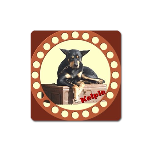 Kelpie 2 Magnet (Square) from ArtsNow.com Front
