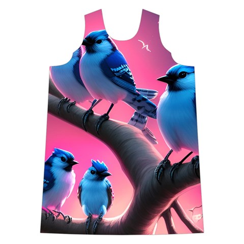 Violet Birds Shoulder Cutout Velvet One Piece from ArtsNow.com Front
