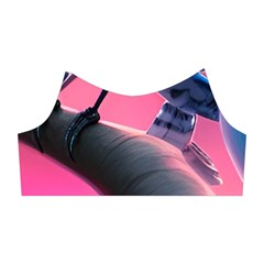Violet Birds Shoulder Cutout Velvet One Piece from ArtsNow.com Left Sleeve