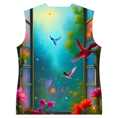 Through the Window Women s Button Up Vest from ArtsNow.com Back