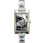 1 Rectangular Italian Charm Watch