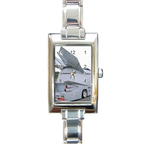 1 Rectangular Italian Charm Watch from ArtsNow.com Front