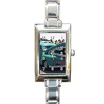 1525-i-bite Rectangular Italian Charm Watch