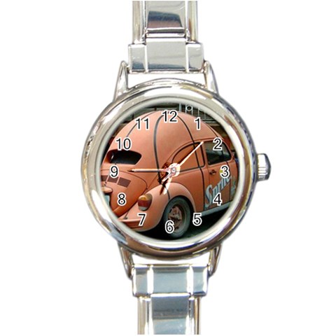 4 Round Italian Charm Watch from ArtsNow.com Front