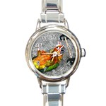 6 Round Italian Charm Watch