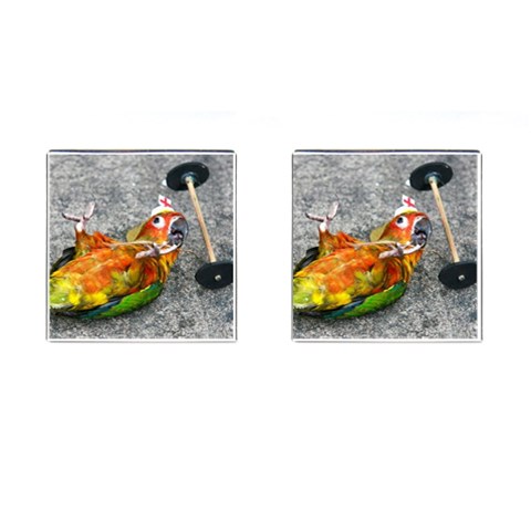 6 Cufflinks (Square) from ArtsNow.com Front(Pair)