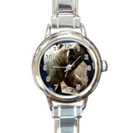 22 Round Italian Charm Watch