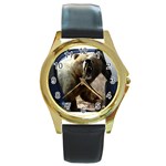 22 Round Gold Metal Watch