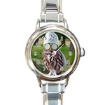 6 Round Italian Charm Watch