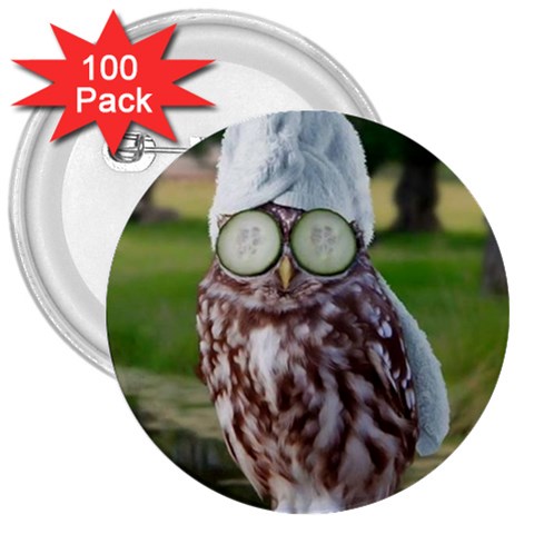 6 3  Button (100 pack) from ArtsNow.com Front