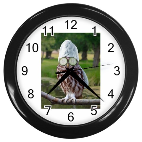 6 Wall Clock (Black) from ArtsNow.com Front