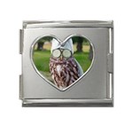 6 Mega Link Heart Italian Charm (18mm)