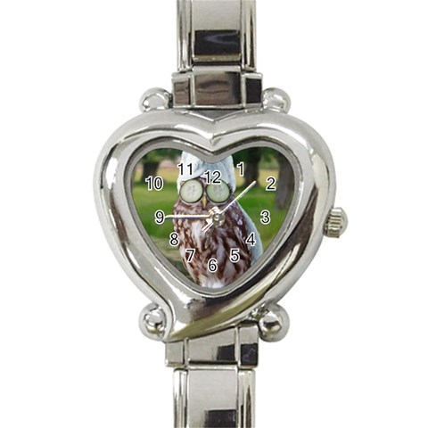 6 Heart Italian Charm Watch from ArtsNow.com Front