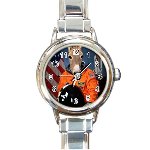 7 Round Italian Charm Watch from ArtsNow.com Front