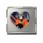 7 Mega Link Heart Italian Charm (18mm)