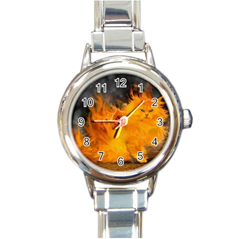 12 Round Italian Charm Watch from ArtsNow.com Front