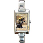 14 Rectangular Italian Charm Watch