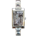 16 Rectangular Italian Charm Watch